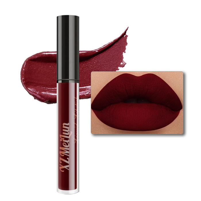 XZMeilun Matte Liquid Lipstick Lip Stain for Women, Matte Lipstick Long Lasting Lipstick 24 Hours Waterproof