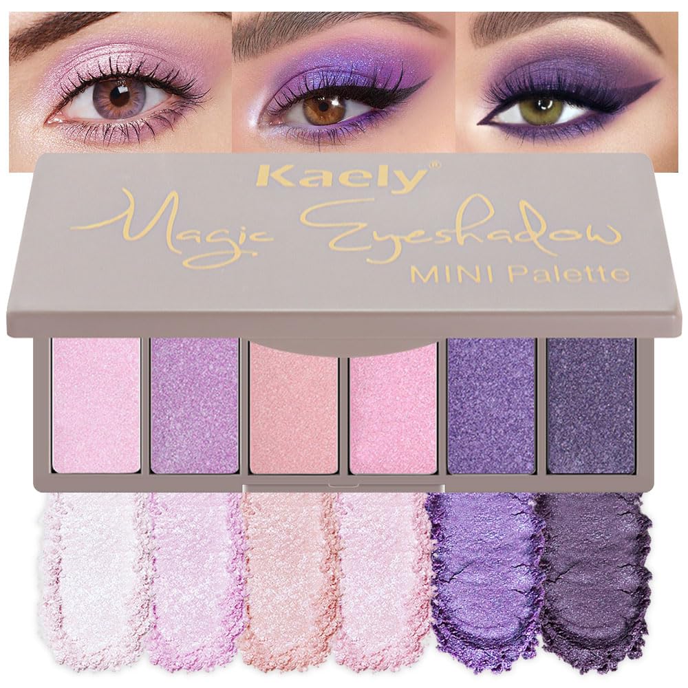 6 Color Mini Nude Eyeshadow Palette Makeup, Highly Pigmented Eye Shadow Palette Waterproof, Natural Matte Eye Shadow Palette, paleta de sombras de ojos, Vegan & Cruelty-free
