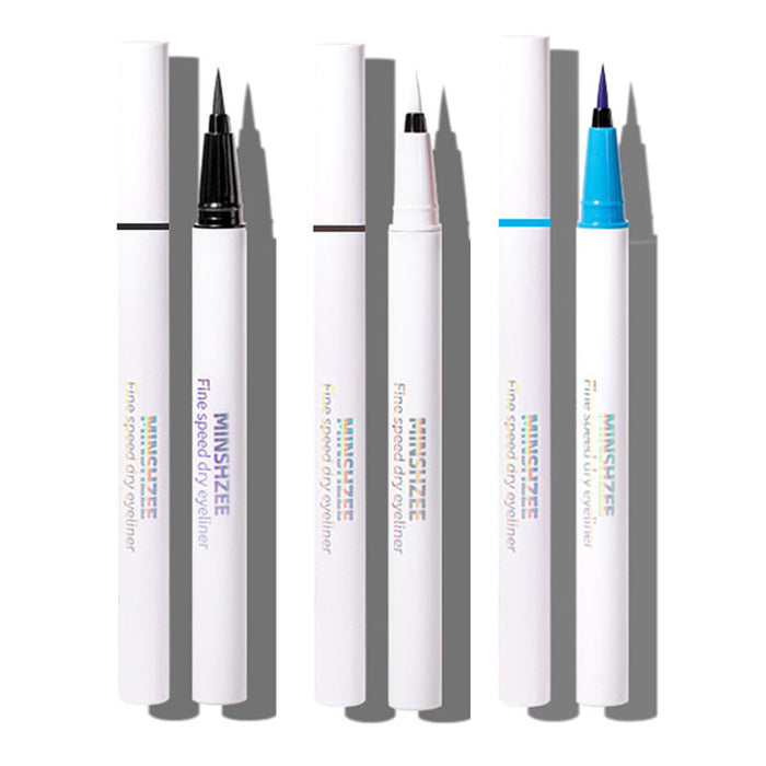 MINSHZEE 3Pcs Matte Waterproof Colored Rainbow Liquid Eyeliner Colorful Eyeliner pencil Set,White Blue Black Liquid Eye Liner Color Eyeliner Pen Set Waterproof delineador de ojos de colores