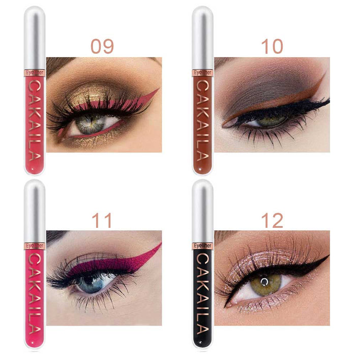 8 Colors Liquid Matte Eyeliner Set Colorful White Black Red Brown Blue Purple Yellow Green Eye Liners For Party Festival Waterproof Long Lasting Eyeshadow Pencil Quick Dry Eyes Makeup Kit