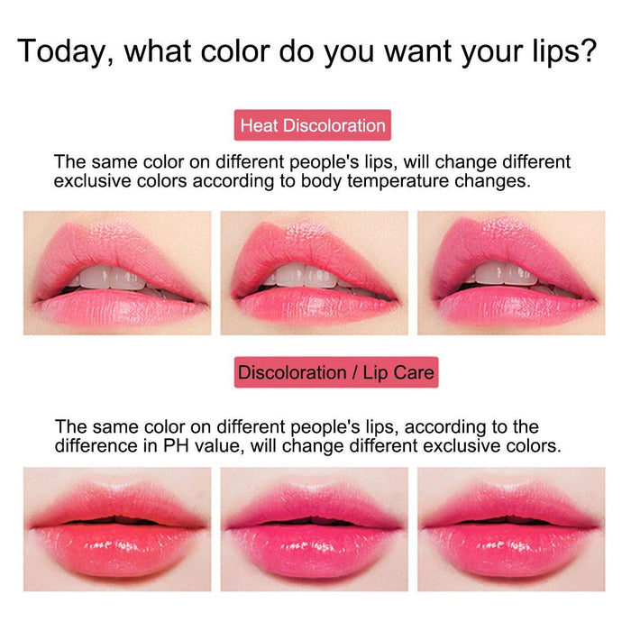 2 Pcs Aloe Vera Color Changing Lipstick,Long Lasting Lip Care Nutritious Plumper Lip Balm Moisturizer Magic Temperature Color Change Lip Gloss Matte Makeup(3 Pcs)
