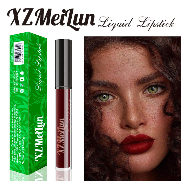 XZMeilun Matte Liquid Lipstick Lip Stain for Women, Matte Lipstick Long Lasting Lipstick 24 Hours  Waterproof