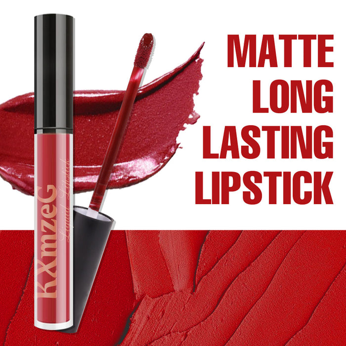KXmzeG Matte Liquid Lipstick Lip Stain for Women ,Matte Lipstick Long Lasting Lipstick  24 Hours original Waterproof