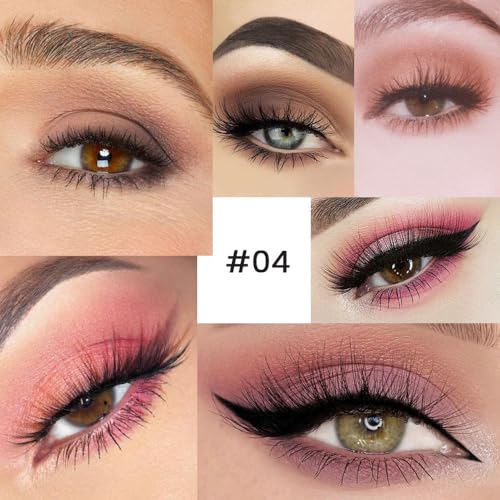 9 Colors Nude Brown Dark Pink Matte Eyeshadow Makeup Palette Neutral Nude Eye Shadow Naturing-Looking Long Lasting Waterproof