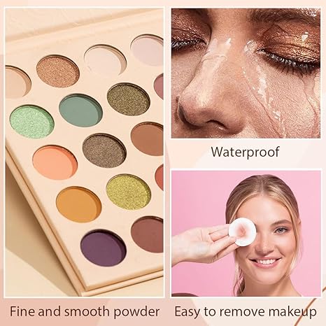 40 Girds Colorful Matte Shimmer Eyeshadow Palette for Eye Makeup,High Pigmented Eye Shadow Primers Powder Palet de sombras de ojos