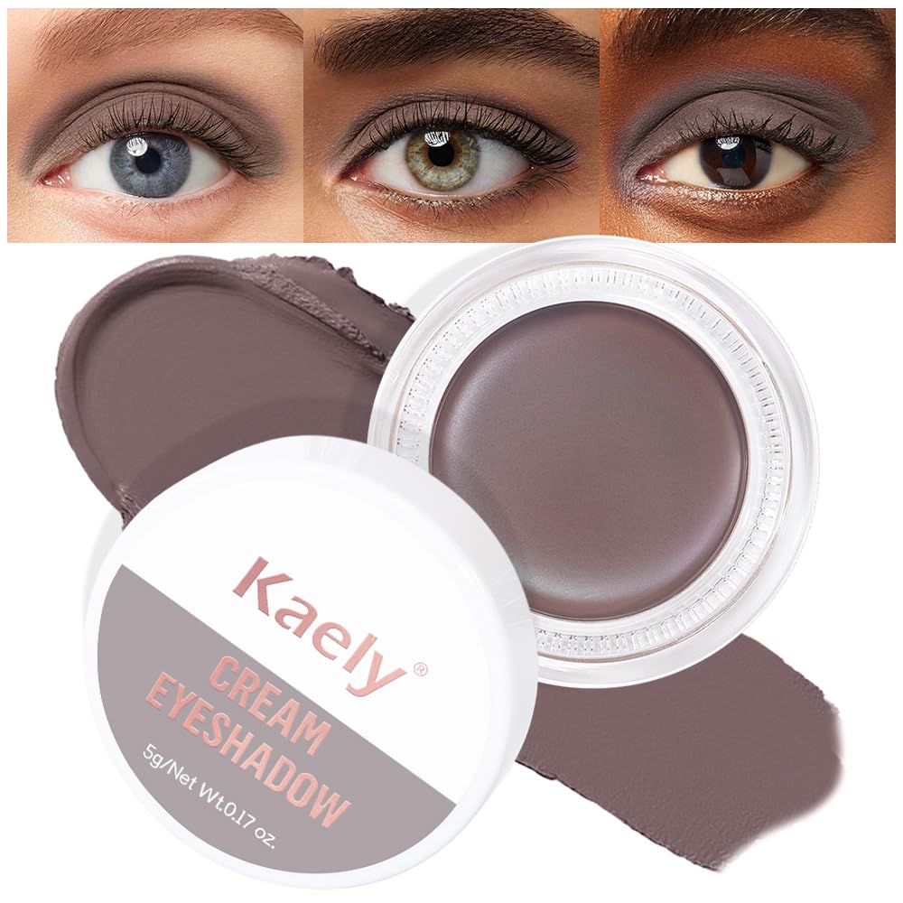 Cream Single Eyeshadow Makeup, Shimmer Highly Pigmented Monochrome Eye Shadow Pallette, Waterproof Natural Mini Eyeshadow Brightener, sombras en crema para ojos