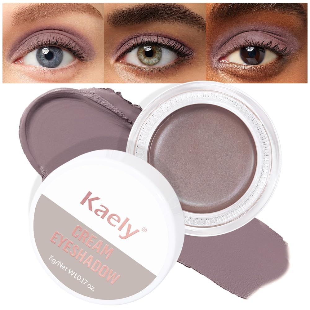 Cream Single Eyeshadow Makeup, Shimmer Highly Pigmented Monochrome Eye Shadow Pallette, Waterproof Natural Mini Eyeshadow Brightener, sombras en crema para ojos