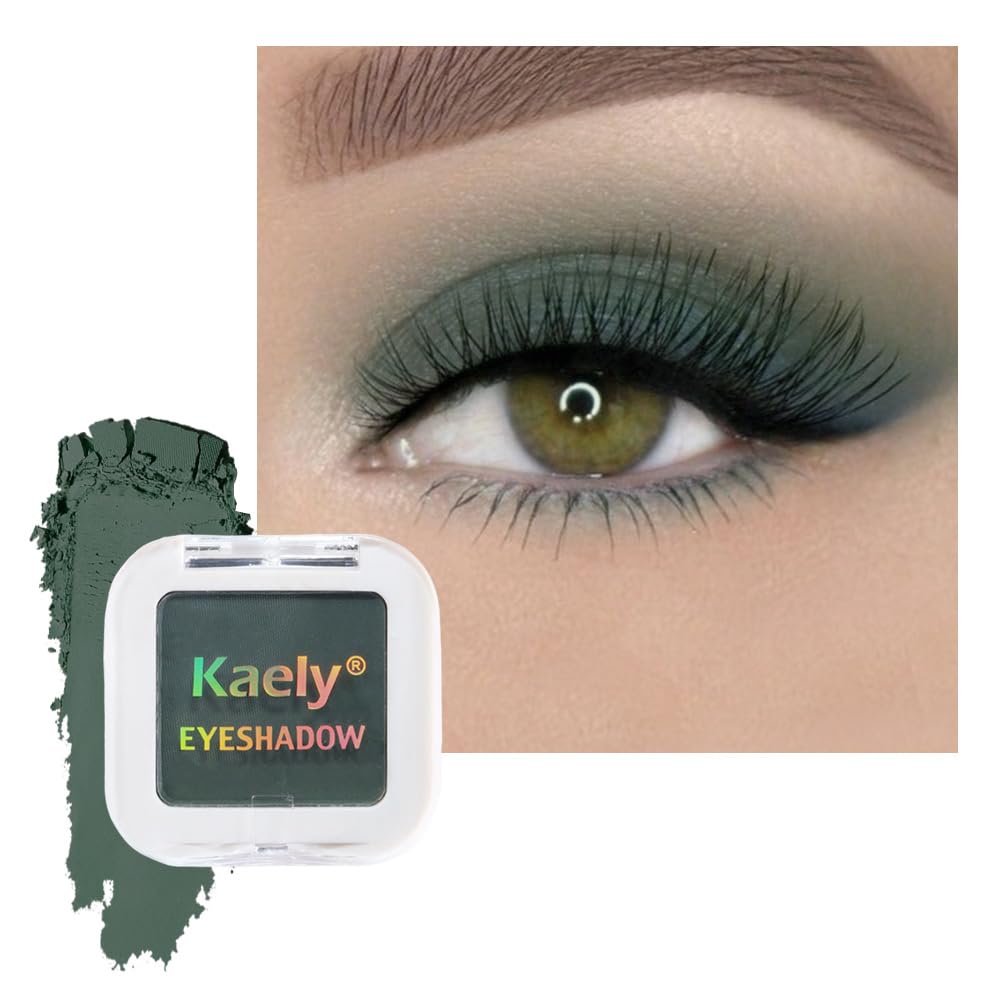 Pressed Single Eyeshadow Makeup, Taupe Matte Highly Pigmented Monochrome Eye Shadow Palette, Waterproof Neutral Powde Mini Eyeshadow, sombras para ojos, Lightweight Blendable, 05