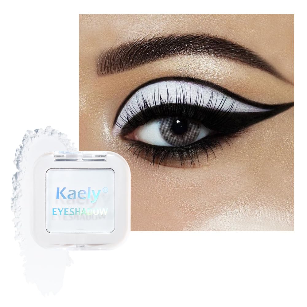 Pressed Single Eyeshadow Makeup, Taupe Matte Highly Pigmented Monochrome Eye Shadow Palette, Waterproof Neutral Powde Mini Eyeshadow, sombras para ojos, Lightweight Blendable, 05