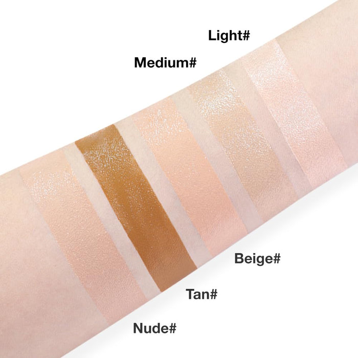 Pro Under Eye Full Coverage Liquid Concealer to Cover Dark Circles, Scars,Redness,Spots,Fine Lines,Corrector Anti-Aging Natural Finish, Moistening Smooth Cream,Waterproof 0.4 * 2 fl oz-Light+Medium