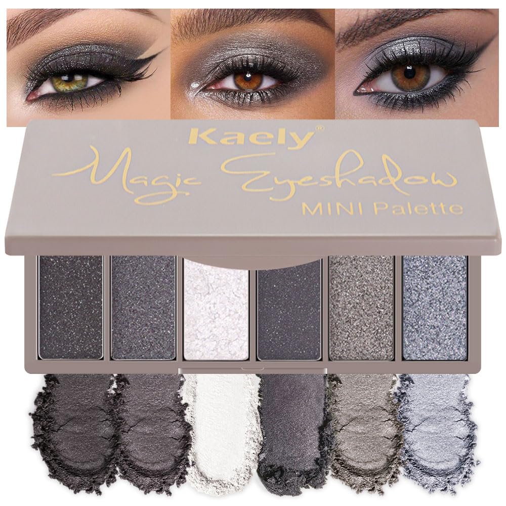 6 Color Mini Nude Eyeshadow Palette Makeup, Highly Pigmented Eye Shadow Palette Waterproof, Natural Matte Eye Shadow Palette, paleta de sombras de ojos, Vegan & Cruelty-free