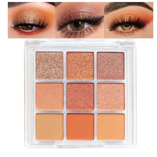 10Colors Pink Gold Brown Colorful Eyeshadow Palette Makeup,Natural Neutral Highly Pigmented Eye Shadow,Naturing-Looking Long Lasting Waterpr