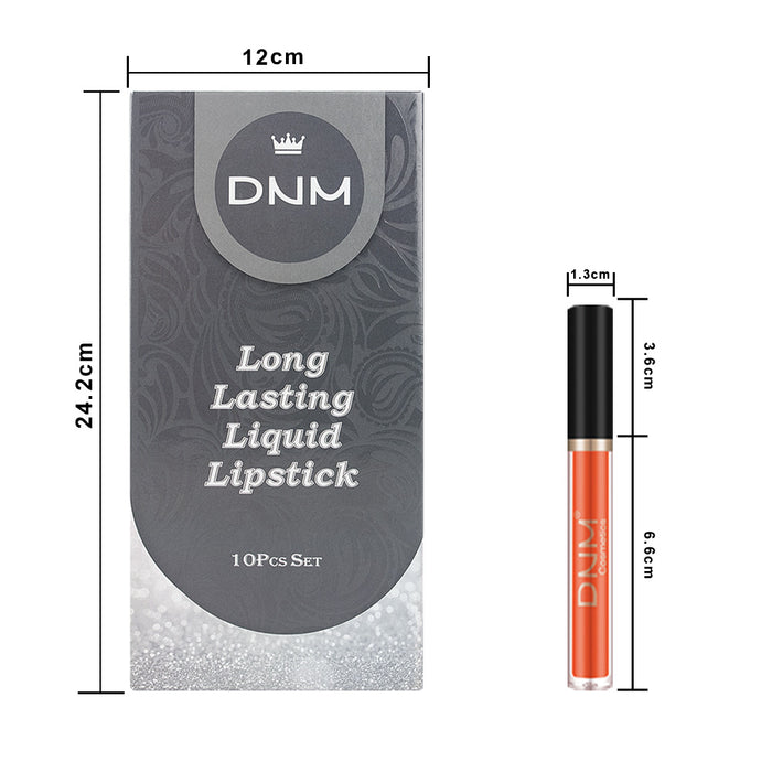 6Pcs Lip Liner and Lipstick Set,DNM Double Head Matte Mat Liquid Lips —  evpct
