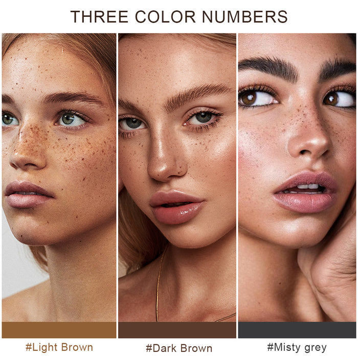 Natural Freckle Pen - 3Pcs for Different Color, Light Brown & Dark Brown&Gray, Long Lasting Waterproof Neutral Lightweight Freckle Makeup Tool¡