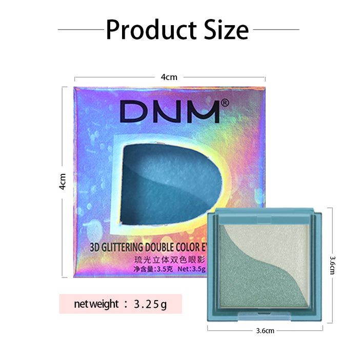 6 Pcs Double-Color Eyeshadow, 2 in 1 Color Lazy Eye Shadow Powder, Long Lasting Eyeshadow with Exquisite Pearly and Smooth Texture, Nude Eyeshadow Powder for Eye Makeup