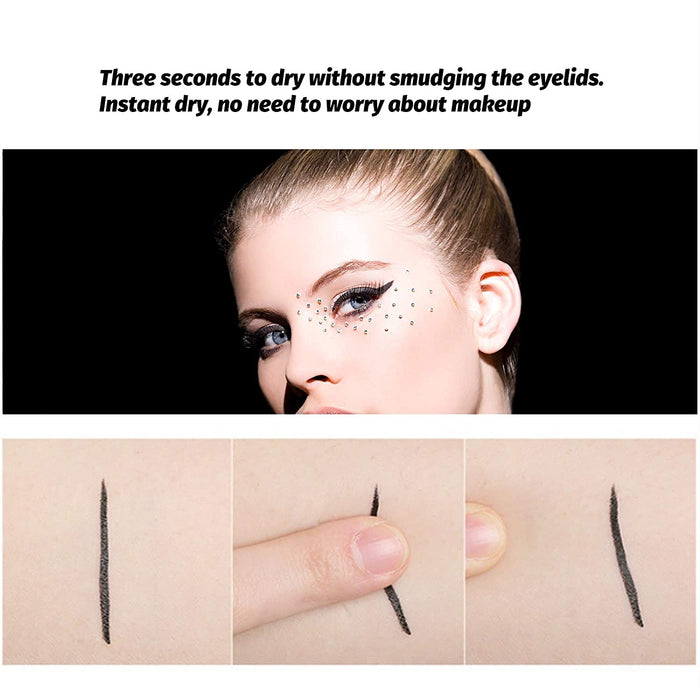evpct 12Pcs Matte Waterproof Colored Colorful Rainbow Liquid Eyeliner Liner Color Pen Set,Bright Pink Red Purple Blue Black Liquid Eyeliner Colorful Pencil Set for Women delineador de ojos de colores