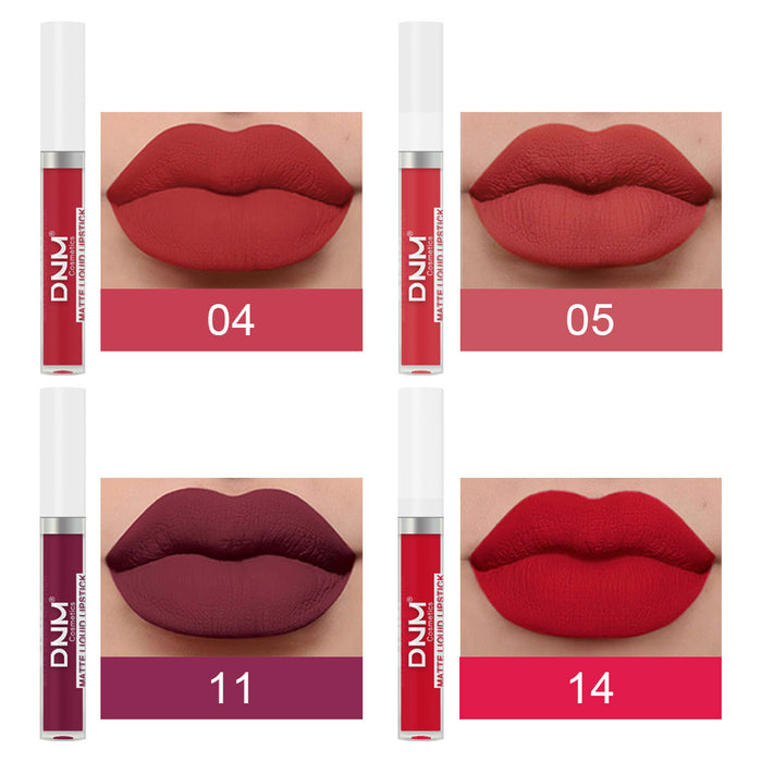 5Pcs Matte Liquid Lipstick+1Pcs Clear Lip Plumping Plumper Gloss Oil Makeup Set Kit, Long Lasting Waterproof Moisturizing Velvet High Pigmented Lipstick Lip Stain Glaze Makeup Gift Sets for Women 03