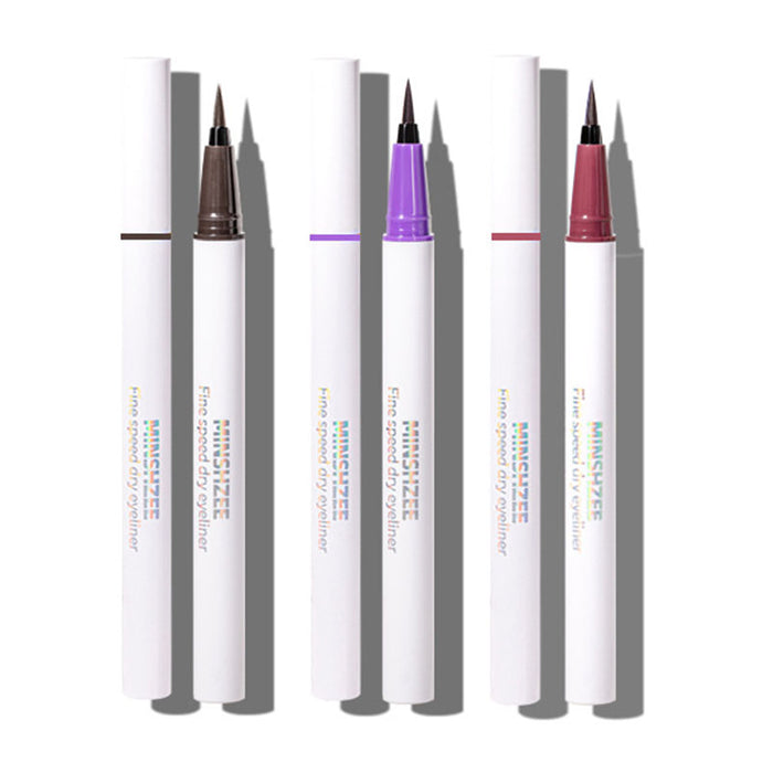 MINSHZEE 3Pcs Matte Waterproof Colored Rainbow Liquid Eyeliner Colorful Eyeliner pencil Set,White Blue Black Liquid Eye Liner Color Eyeliner Pen Set Waterproof delineador de ojos de colores