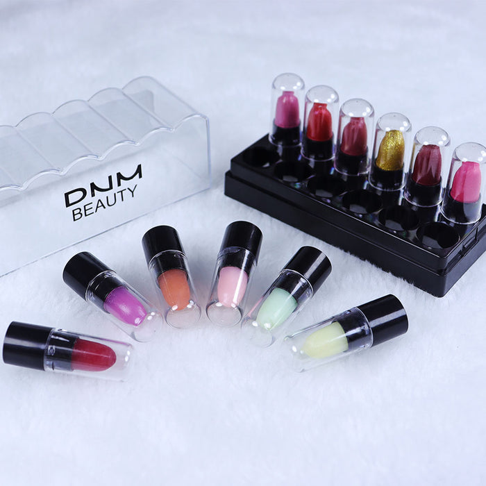 12 Colors Moisture Jelly Color-Changing Lipstick Set Velvety Long Lasting Nude Waterproof Lipsticks Mood Lip Balm Cute Color Series Kit(Cute Color)