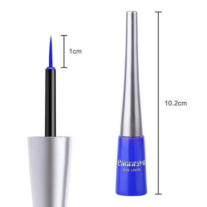 evpct 14 Colors Colored Matte Liquid Eyeliner Colorful Set,White Red Blue Black Green Purple Pink Orange Rainbow Waterproof Liquid Eyeliner Pen Pencil Set Eye Liners for Women Waterproof Smudgeproof