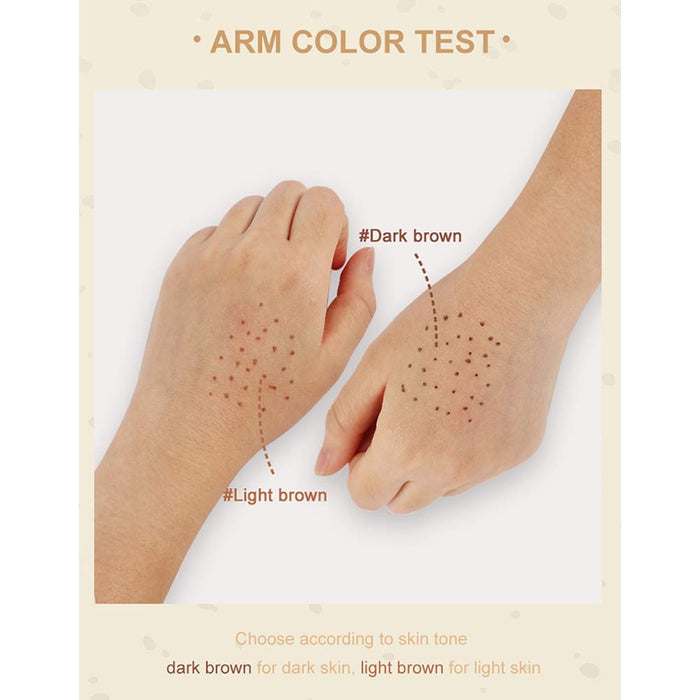 evpct 2Pcs Natural Fake Freckles Phreckles Pen Kit Set,Light Brown & Dark Brown Faux Freckles Pen Pencil Makeup Set Long Lasting Waterproof Neutral Lightweight Freckle Tattoo Maker Tool