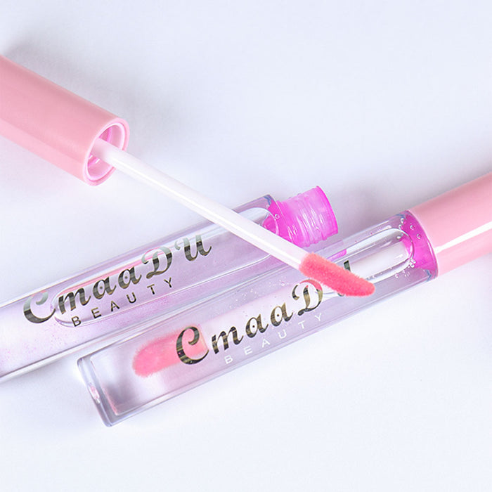2 Pcs Color Changing Lipstick, Mood Lipgloss Moisturizer Lip Oil, , High-Shine Magic Temperature Color Change Lip Stain, Longlasting Lips Will Not Dry Out ,Turned a Beautiful Pink and Glossy