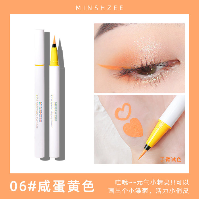 MINSHZEE Matte Liquid Eyeliner Set, Colorful Eyeliers Pencil Waterproof Eyeliner Liquid Pen,with Flexible Felt Tip Professional Smudge Proof Hypoallergenic Multi Colored Makeup Pen