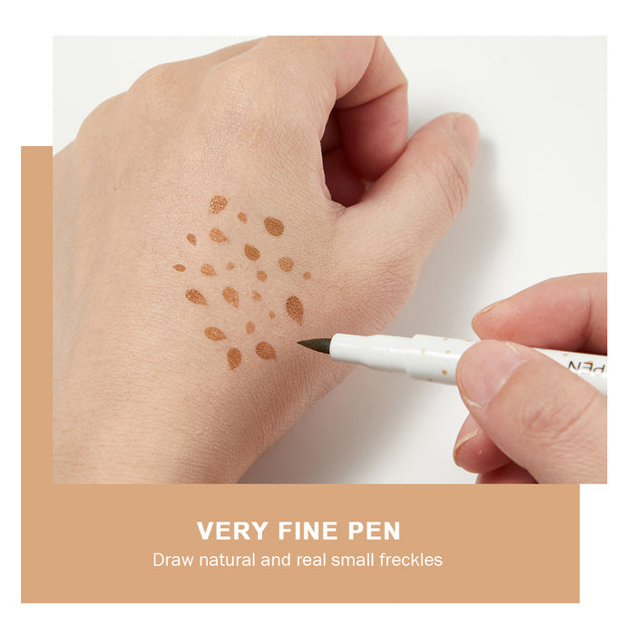 Natural Freckle Pen - 3Pcs for Different Color, Light Brown & Dark Brown&Gray, Long Lasting Waterproof Neutral Lightweight Freckle Makeup Tool¡