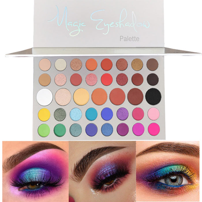39 Colors Magic Eyeshadow Palette Pro Matte Shimmer Glitter Makeup Pallet Palettes High Pigmented Eye Shadow Powder Natural Colors Long Lasting Waterproof