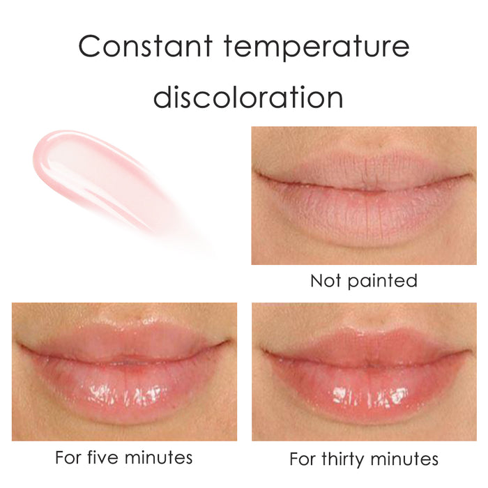 2 Pcs Color Changing Lipstick, Mood Lipgloss Moisturizer Lip Oil, , High-Shine Magic Temperature Color Change Lip Stain, Longlasting Lips Will Not Dry Out ,Turned a Beautiful Pink and Glossy