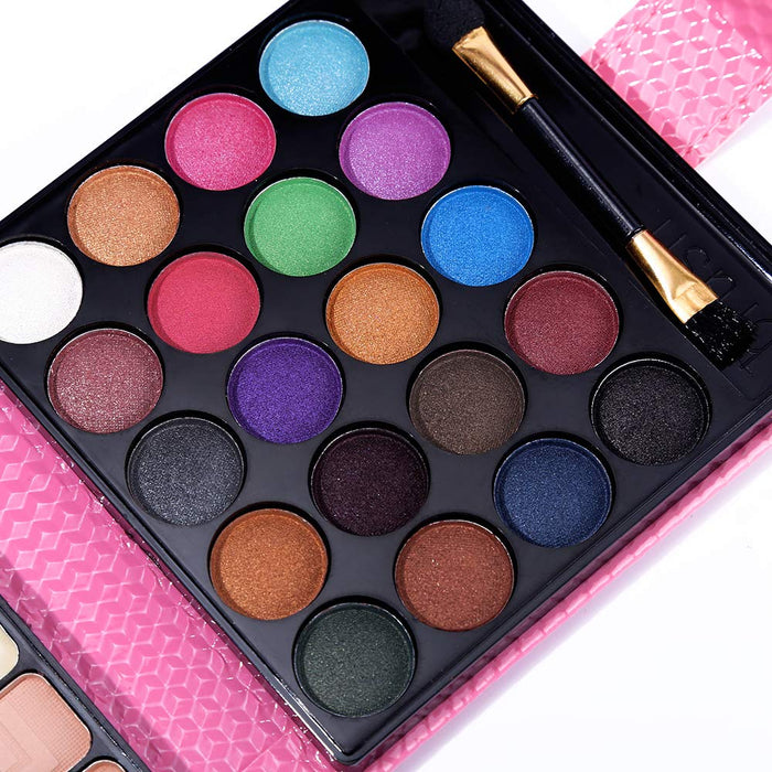 All in One Makeup Kit - 20 Eyeshadow, 6 Lip Glosses, 3 Blushers, 2 Powder, 1 Concealer, 1 Mirror, 1 Brush, Make Up Gift Set for Teen Girls, Beginners And Pros,blush makeup palette