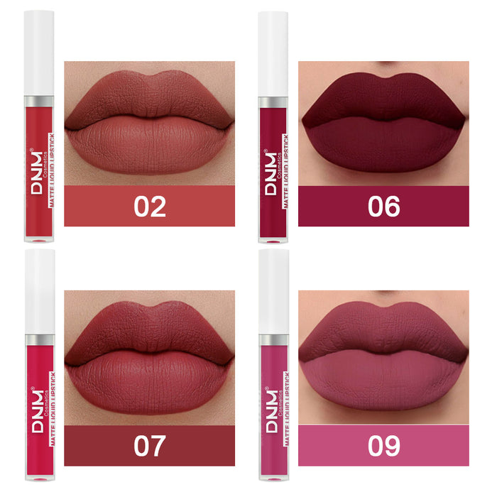 5Pcs Matte Liquid Lipstick+1Pcs Clear Lip Plumping Plumper Gloss Oil Makeup Set Kit, Long Lasting Waterproof Moisturizing Velvet High Pigmented Lipstick Lip Stain Glaze Makeup Gift Sets for Women 01
