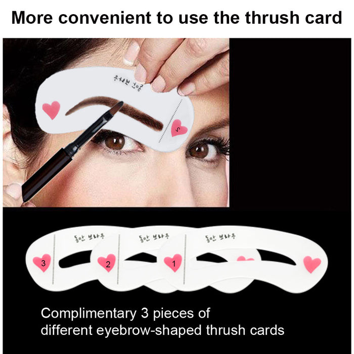 2 Pcs/Set 4D Eyebrow Extensions Gel Fiber Building Brow Hairk  BlacBrown Eyebrow