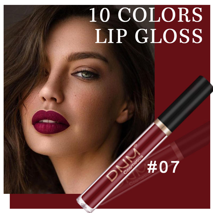 evpct 10Pcs Waterproof Liquid Matte Matt Lipsticks Set Matt Liquid,DNM Dark Red 24 Hour Long Lasting Matte Lipstick Lip Stain Gloss Makeup Sets for Women Lippies labiales matte larga duracion 24 08