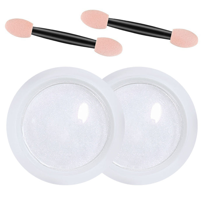 evpct 2 Pcs Neon Nail Powder,Chrome Nail Powders Metallic Nail Art Po