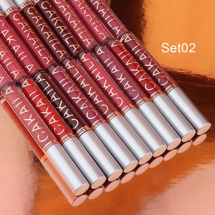 9Pcs Matte Liquid Lipstick+1Pcs Clear Lip Plumper Gloss Makeup Set Kit, Long Lasting Waterproof Moisturizing Velvet High Pigmented Lipstick Lip Stain Glaze Makeup Gift Sets for Girls Women colors 01