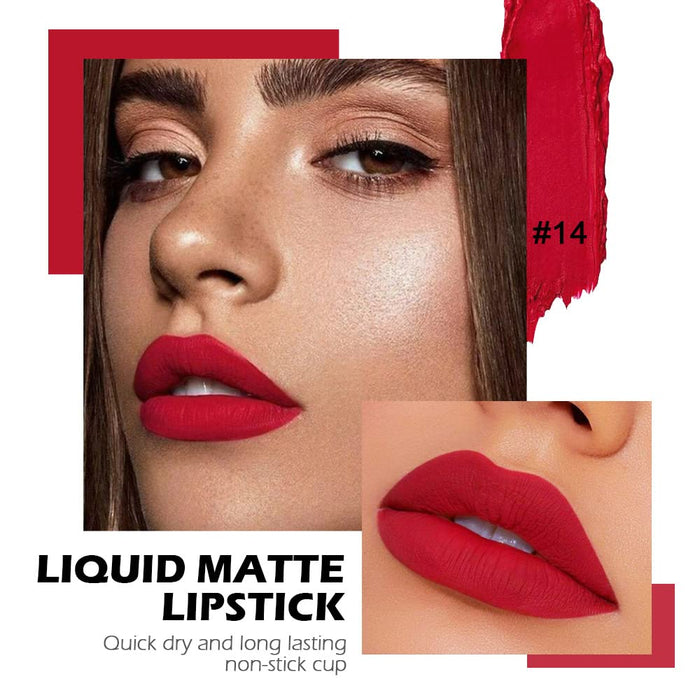 CmaaDu 6Pcs Matte Liquid Lipstick Set labiales mate 24 horas originales matte larga duracion 24, Deep Dark Red Stay on Matte Lipstick Long Lasting 24 and Waterproof Permanent Lipsticks 24 Hours A-07