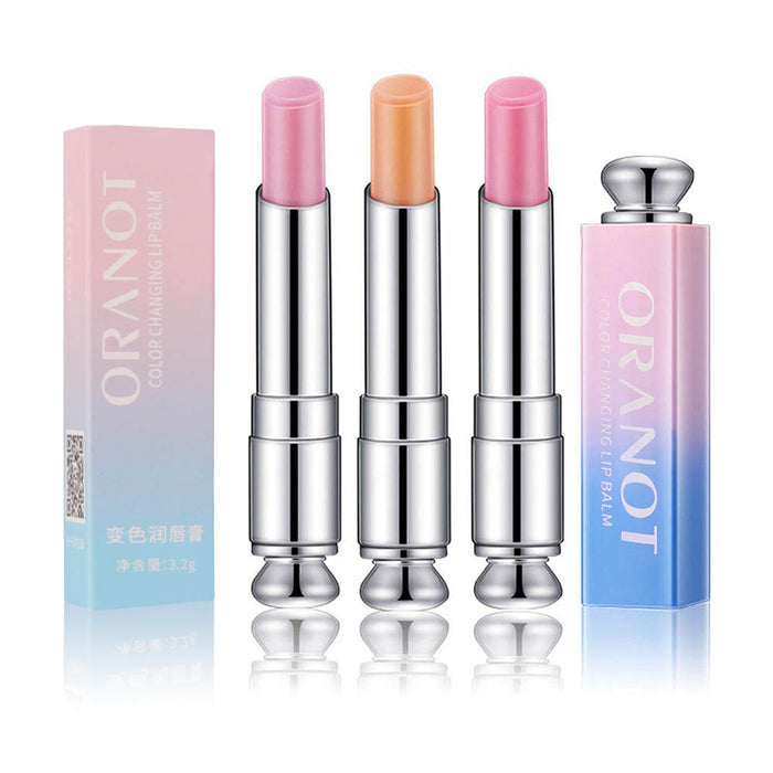 ORANOT Color Changing Change Lipstick Lip Balm,Korean Magic Lipstick Color Change Changing Lip Tint Tinted Stain Gloss Balm Long Lasting Waterproof Moisturizer Jelly Crystal Lipstick Set for Women