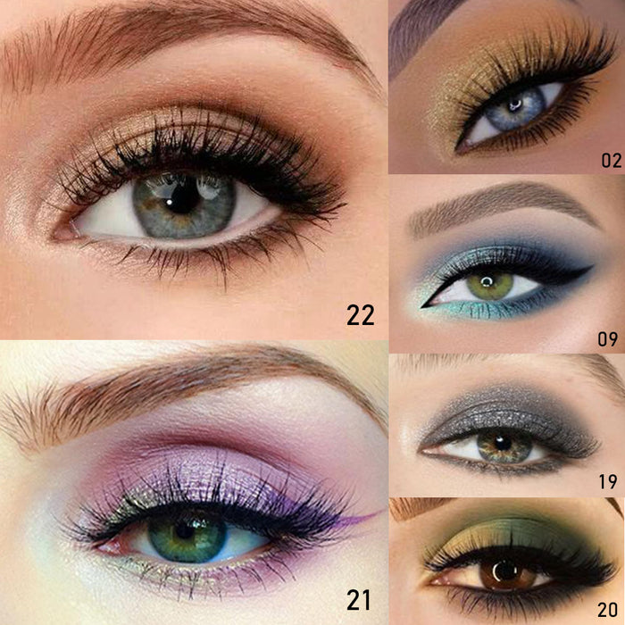 6 Pcs Double-Color Eyeshadow, 2 in 1 Color Lazy Eye Shadow Powder, Long Lasting Eyeshadow with Exquisite Pearly and Smooth Texture, Nude Eyeshadow Powder for Eye Makeup