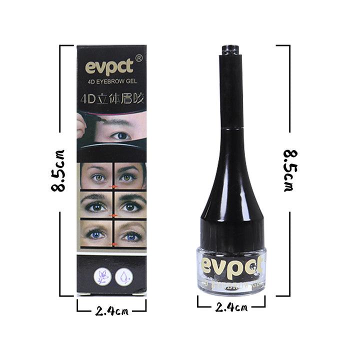 2 Pcs/Set 4D Eyebrow Extensions Gel Fiber Building Brow Hairk  BlacBrown Eyebrow