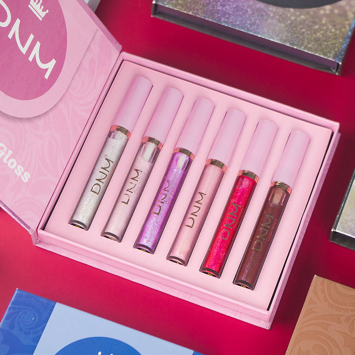 evpct 6 Colors Glitter Sparkly Lip Gloss Liquid Lipstick Set, Diamond Shimmer Metallic Sparkling Lipstick Waterproof Long Lasting Makeup Kit Face Eye Glow Moisturizing Shinning High Gloss Set03