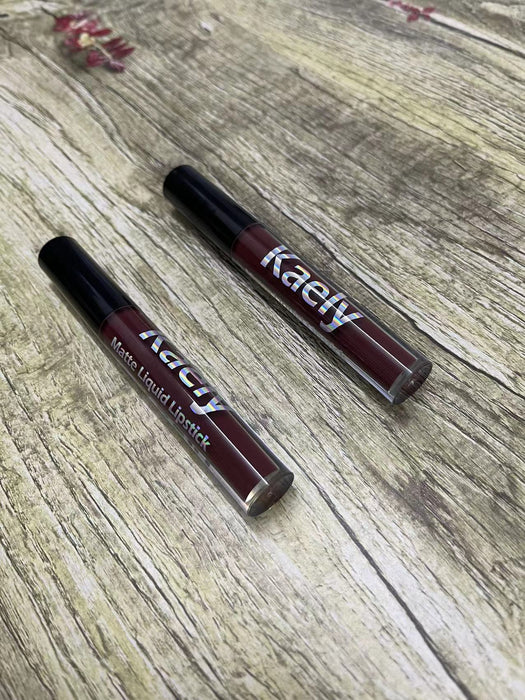 Kaely Matte Liquid Lipstick Long Lasting Lips Set Kit, Waterproof Lipstick Dark Red Lipgloss Lip Gloss Sets for Women