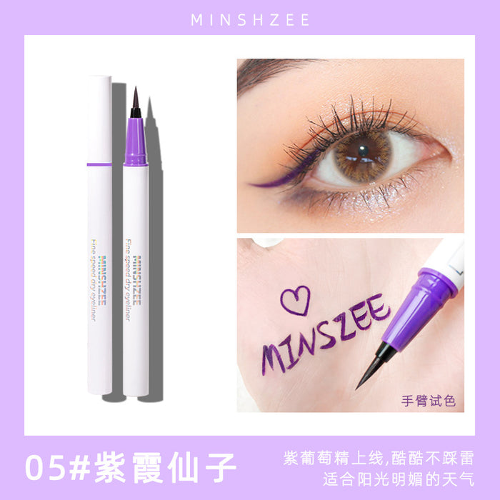 MINSHZEE 3Pcs Matte Waterproof Colored Rainbow Liquid Eyeliner Colorful Eyeliner pencil Set,White Blue Black Liquid Eye Liner Color Eyeliner Pen Set Waterproof delineador de ojos de colores