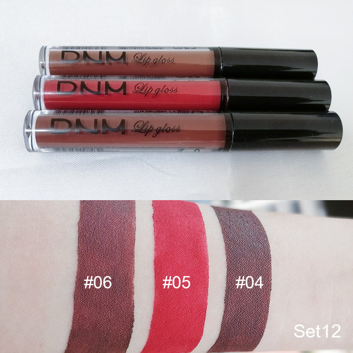 3Pcs Matte 24-hour Liquid Lipstick Sets,Dark Red Purple Matte Lipstick Lip Stain Long Lasting 24 Waterproof Lip Gloss Gift Set Matt Lipsticks Set Matt Liquid Makeup Lipstick for Women Lippies Kit02