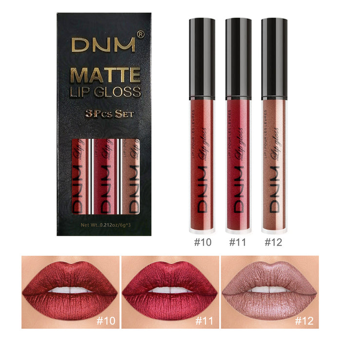 3Pcs Metallic liquid lipstick Set,Pearl Metal Glitter Shimmer Shinning Red Matte Lipstick Lip Stain Long Lasting 24 Waterproof Lip Gloss Gift Set,Lipstick Sets for Women Lippies Makeup Lipgloss Kit04