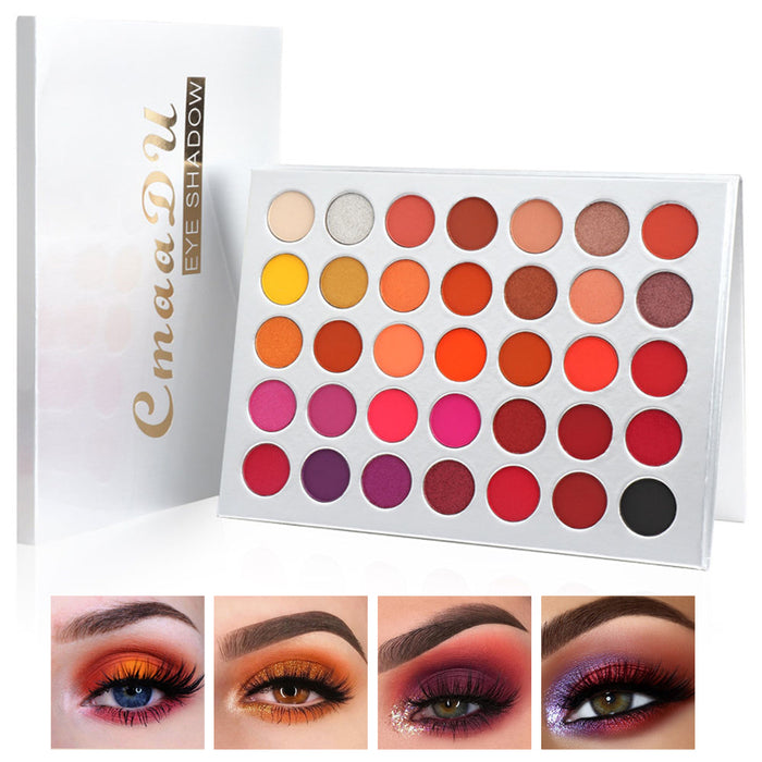 35 Colors Eyeshadow Palette Pro Matte Shimmer Makeup Pallet Pigmented Eye Shadow Powder Natural Colors Long Lasting Waterproof Makeup