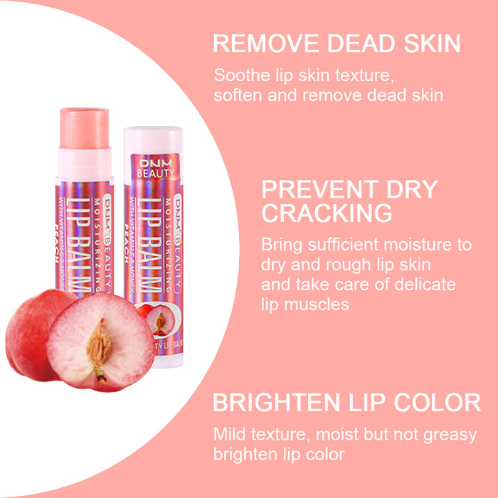 6 pcs Lip Balm set, Lip Dryness Relieves Moisturizing Refreshing Vitamin E Lip Balm with Honey Fruit Lipstick 6pcs Set (Set03)