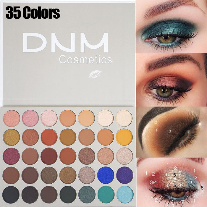35 Colors Eyeshadow Palette Pro Matte Shimmer Makeup Pallet Pigmented Eye Shadow Powder Natural Colors Long Lasting Waterproof Makeup
