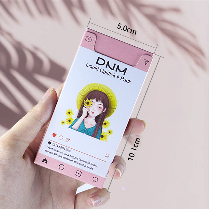 16Pcs Mini Matte Liquid Cigarette Lipstick Pack Set Kit,DNM 16 Colors Litte Smoke Tube Matte Velvet Lip Gloss Long Lasting Waterproof High Pigmented Red Matte Lipstick Sets for Women Lippies Makeup