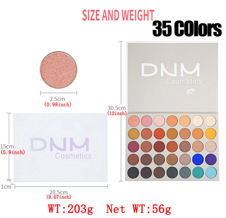 35 Colors Eyeshadow Palette Pro Matte Shimmer Makeup Pallet Pigmented Eye Shadow Powder Natural Colors Long Lasting Waterproof Makeup
